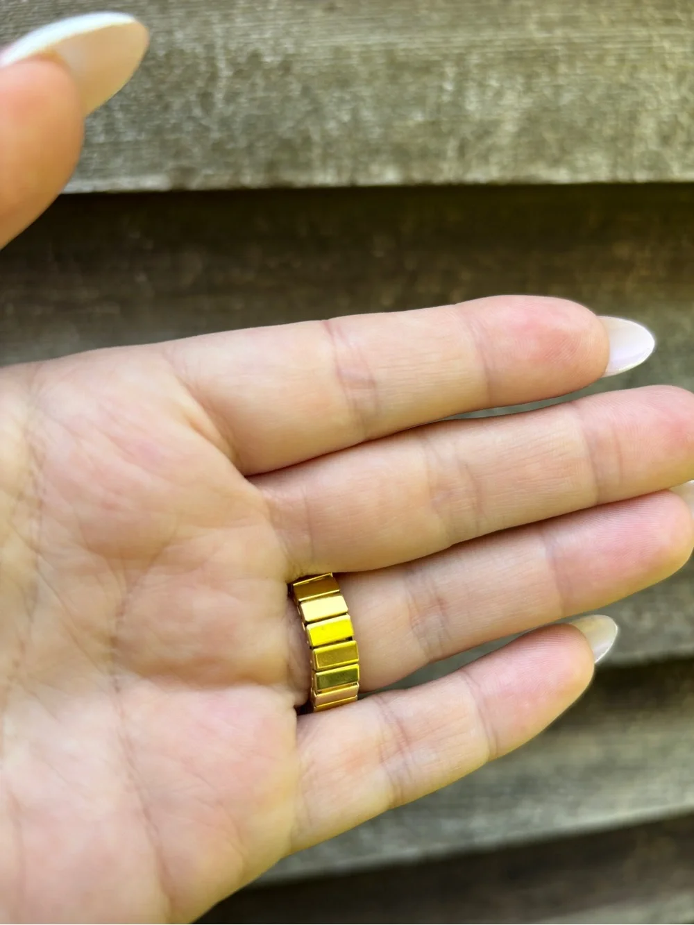 Vintage 90s Geneva Gold Ring Watch